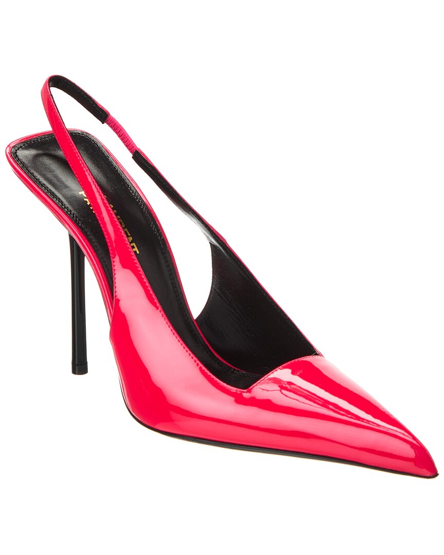 Saint Laurent Kiss 105 Patent Slingback Pump Women's Pink 36