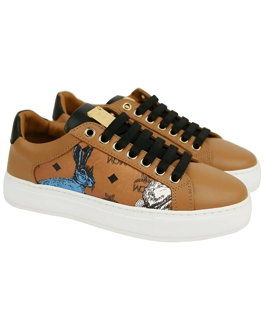 MCM MCM LEATHER SNEAKER
