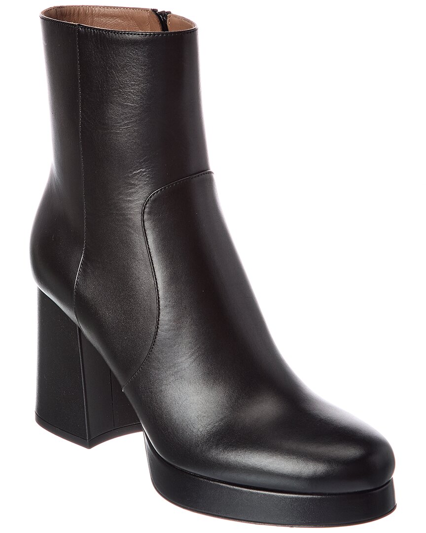 Valentino Garavani Valentino Fawcette 90 Leather Platform Boot In Black