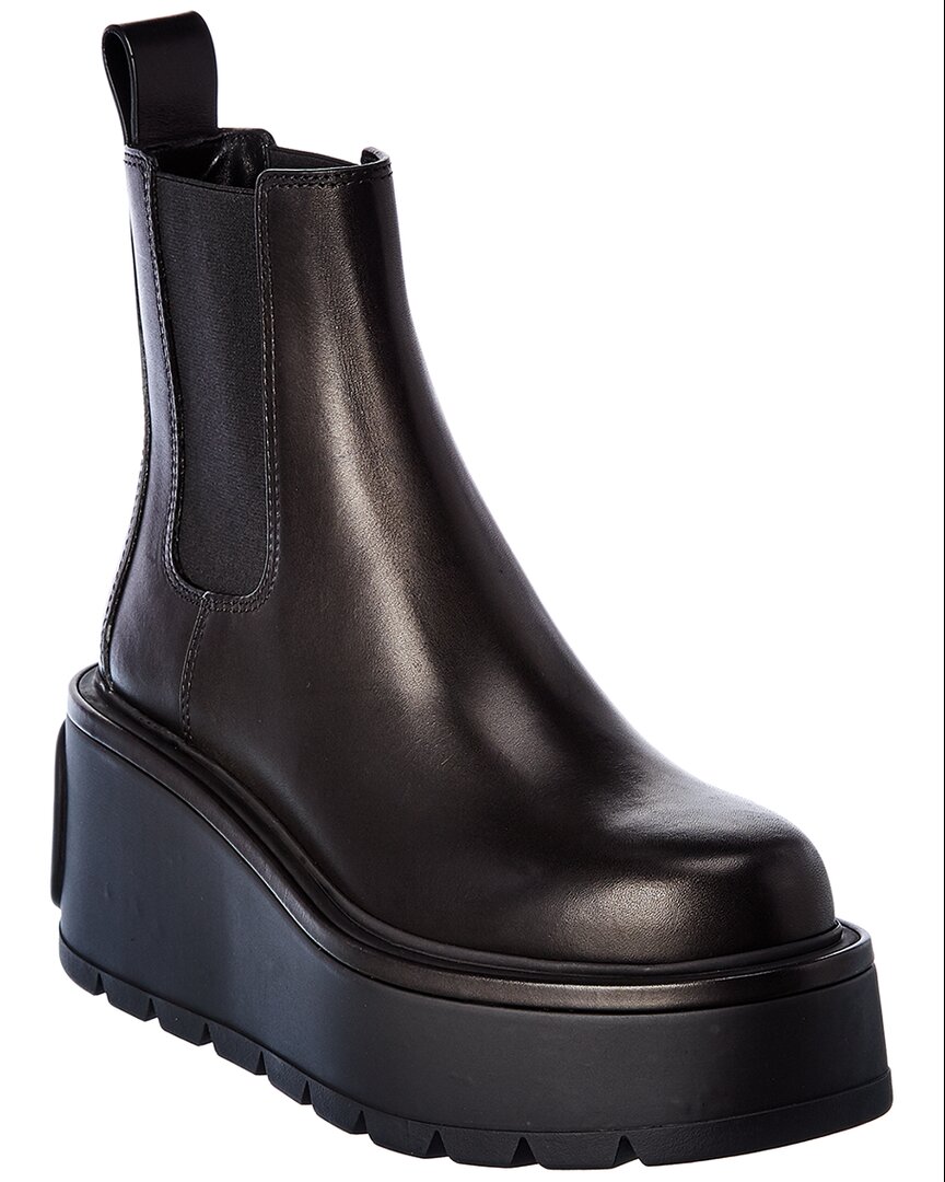 Valentino Garavani Valentino Uniqueform 85 Leather Boot In Black