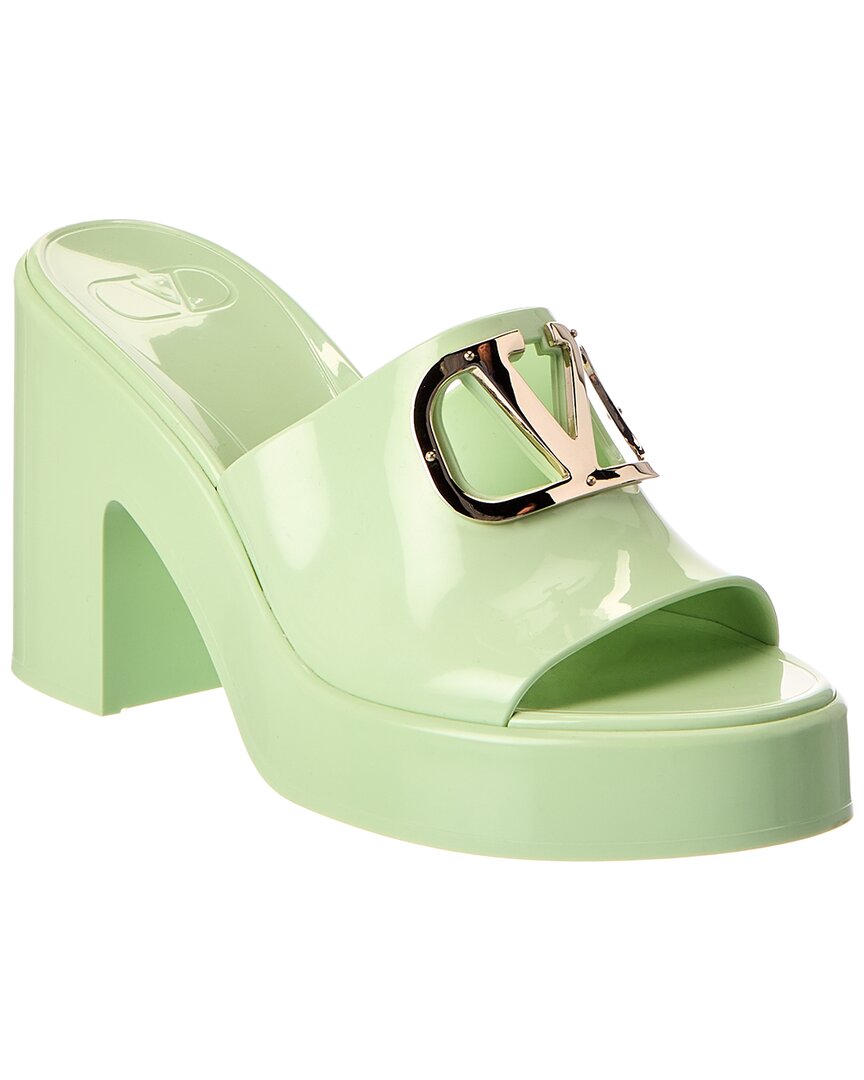 Valentino Garavani Valentino Vlogo 80 Rubber Platform Sandal In Animal Print