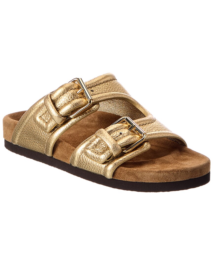 Valentino Gold Leather Sandal