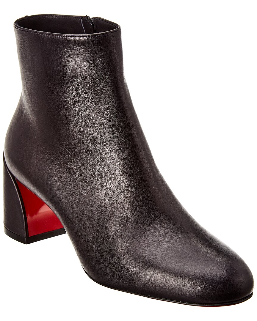 Christian Louboutin Dnu Pack  Turela 55 Leather Bootie In Black