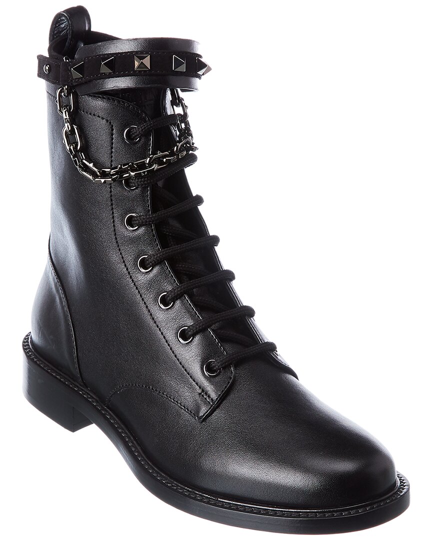 valentino combat boots womens