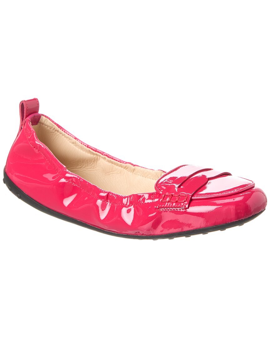 Tod's Patent Flat In Pink