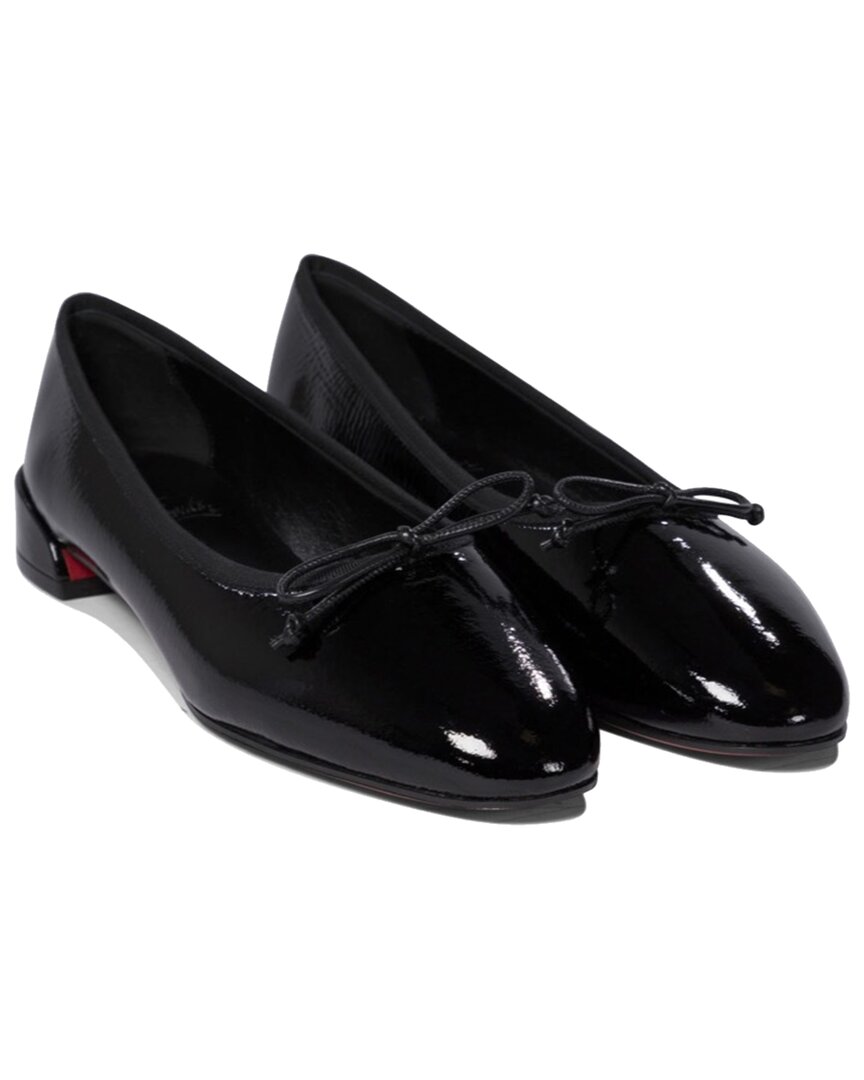 Christian Louboutin Sweetie Jane Patent Ballerina Flat In Black