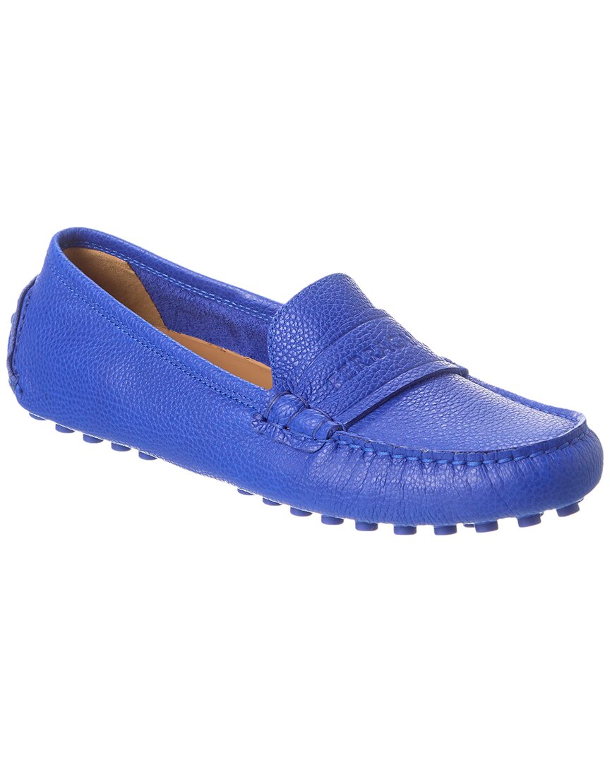 Shop Ferragamo Iside Leather Loafer In Blue