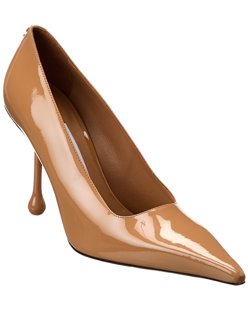 Jimmy Choo Ixia 95 Patent Leather Pumps In Brown
