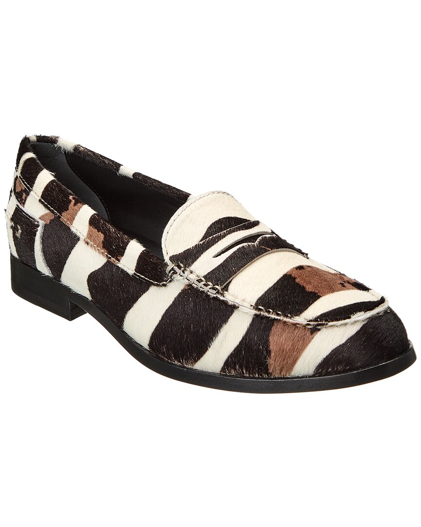Tod's Haircalf Loafer In Animal Print