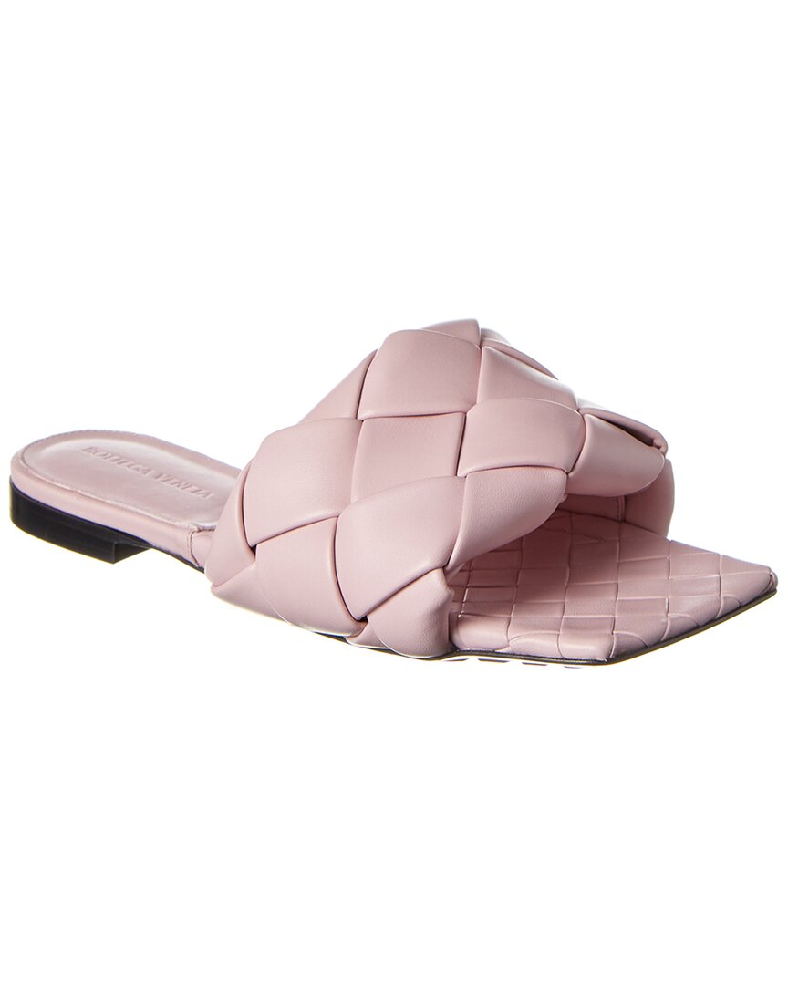 Bottega Veneta 10mm Lido Leather Slide Flats