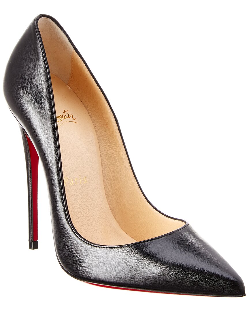 Shop Christian Louboutin So Kate 120 Leather Pump In Black