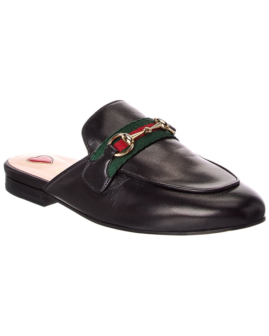 Gucci Princetown Leather Slipper In 1060