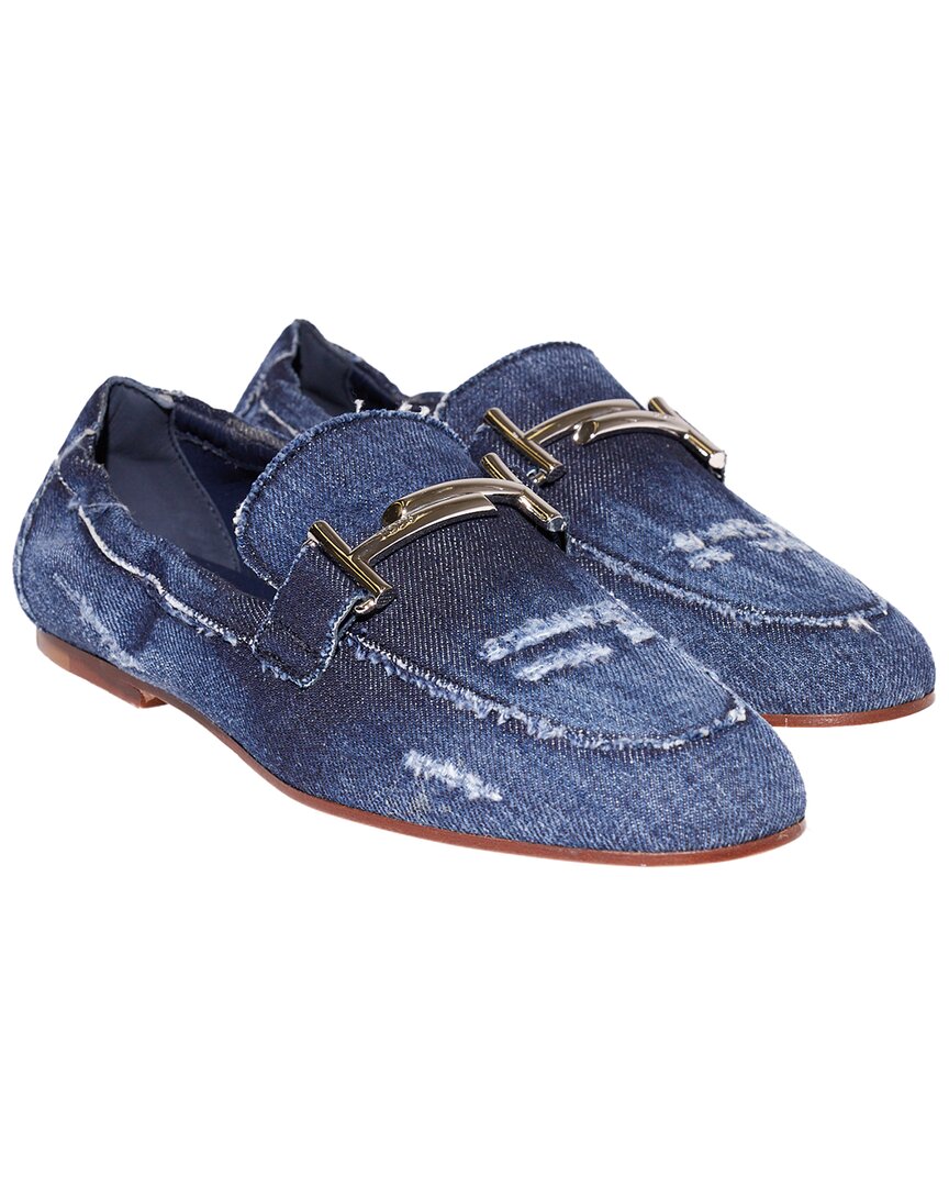 Shop Tod's Double T Denim Loafer