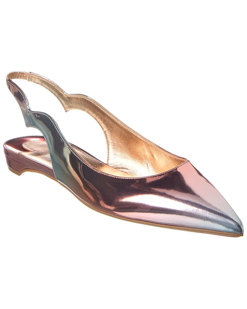 Christian Louboutin Hot Chickita Leather Slingback Flat In Pink