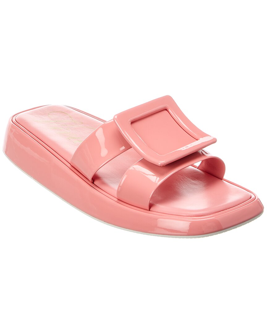 ROGER VIVIER ROGER VIVIER PATENT SLIDE SANDAL