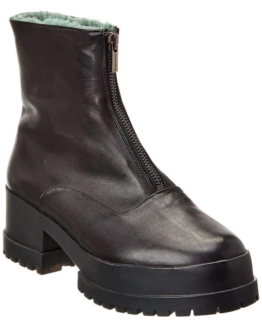 Clergerie Wyllo Leather Bootie In Black