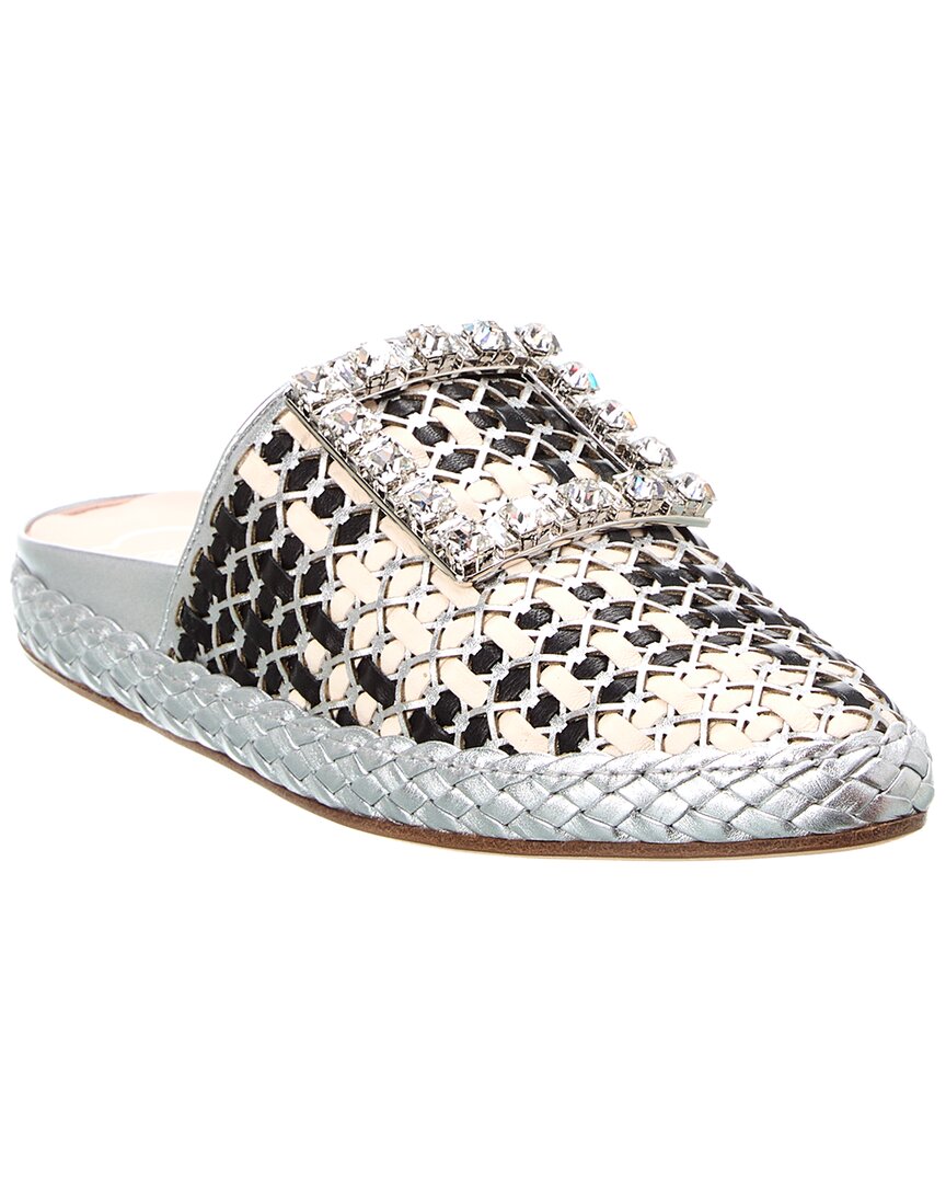 ROGER VIVIER ROGER VIVIER LOUNGE BISTROT LEATHER MULE