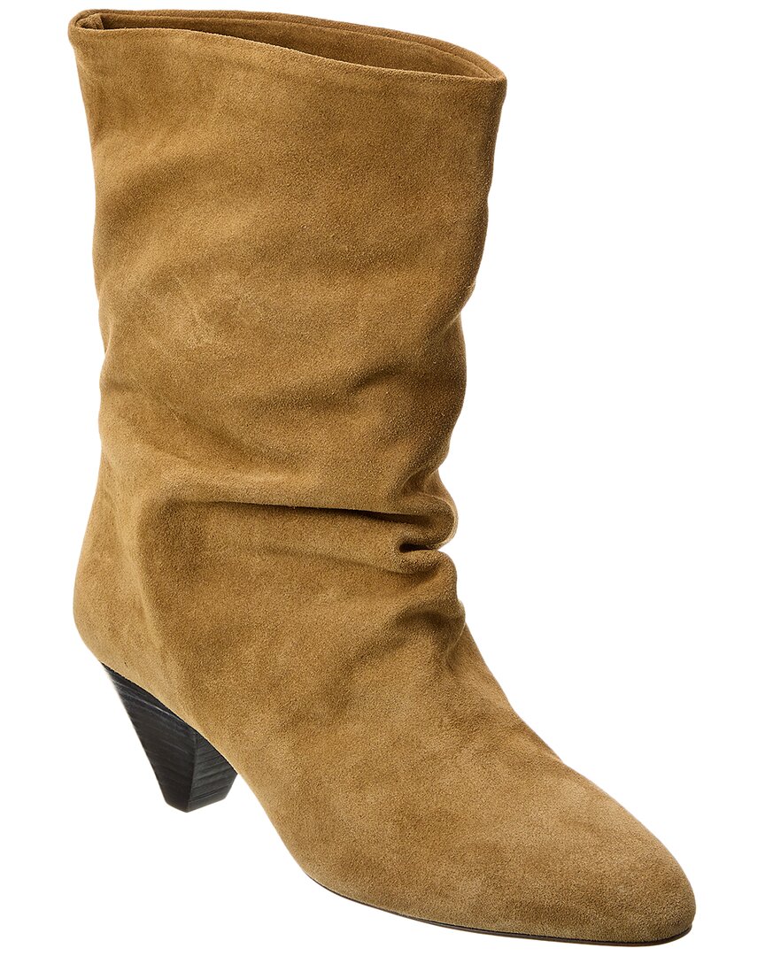 Shop Isabel Marant Reachi Suede Boot In Brown