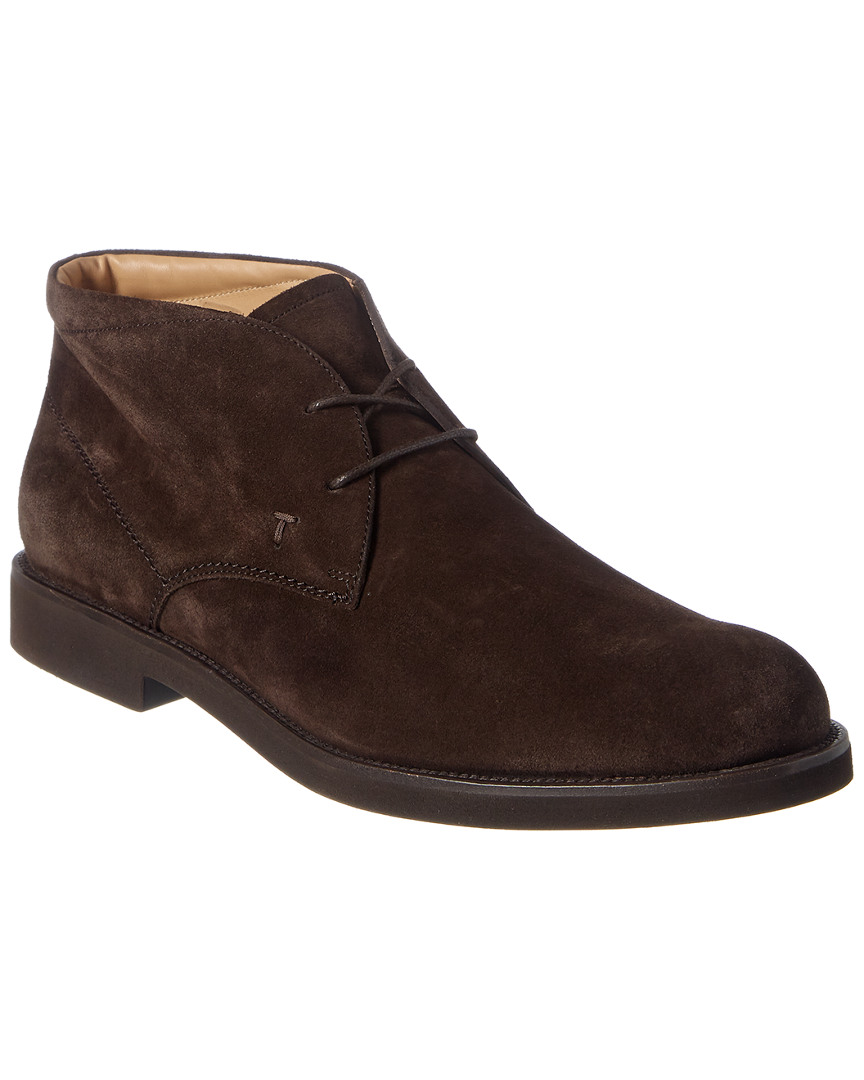 tod's suede boots mens