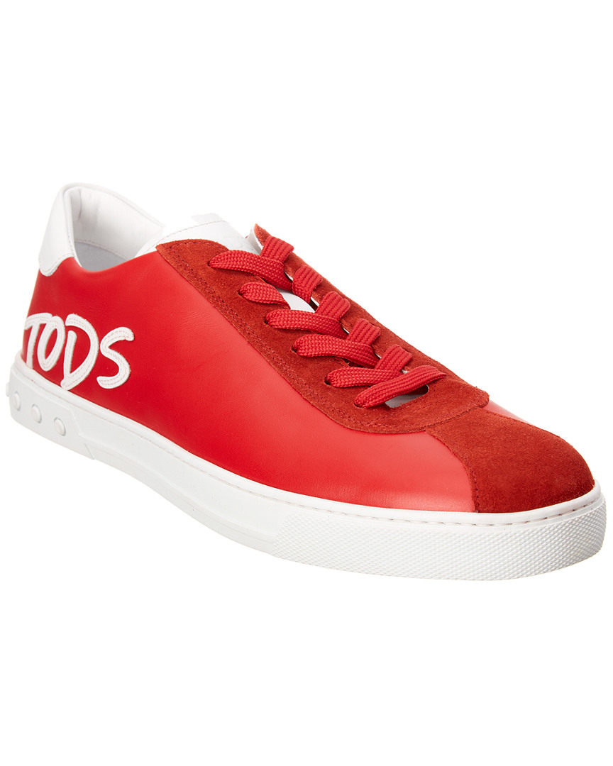 Tod's Logo Applique Pelle Sneaker Tod's Tod's Tod's Logo Applique Pelle Sneaker b8a290