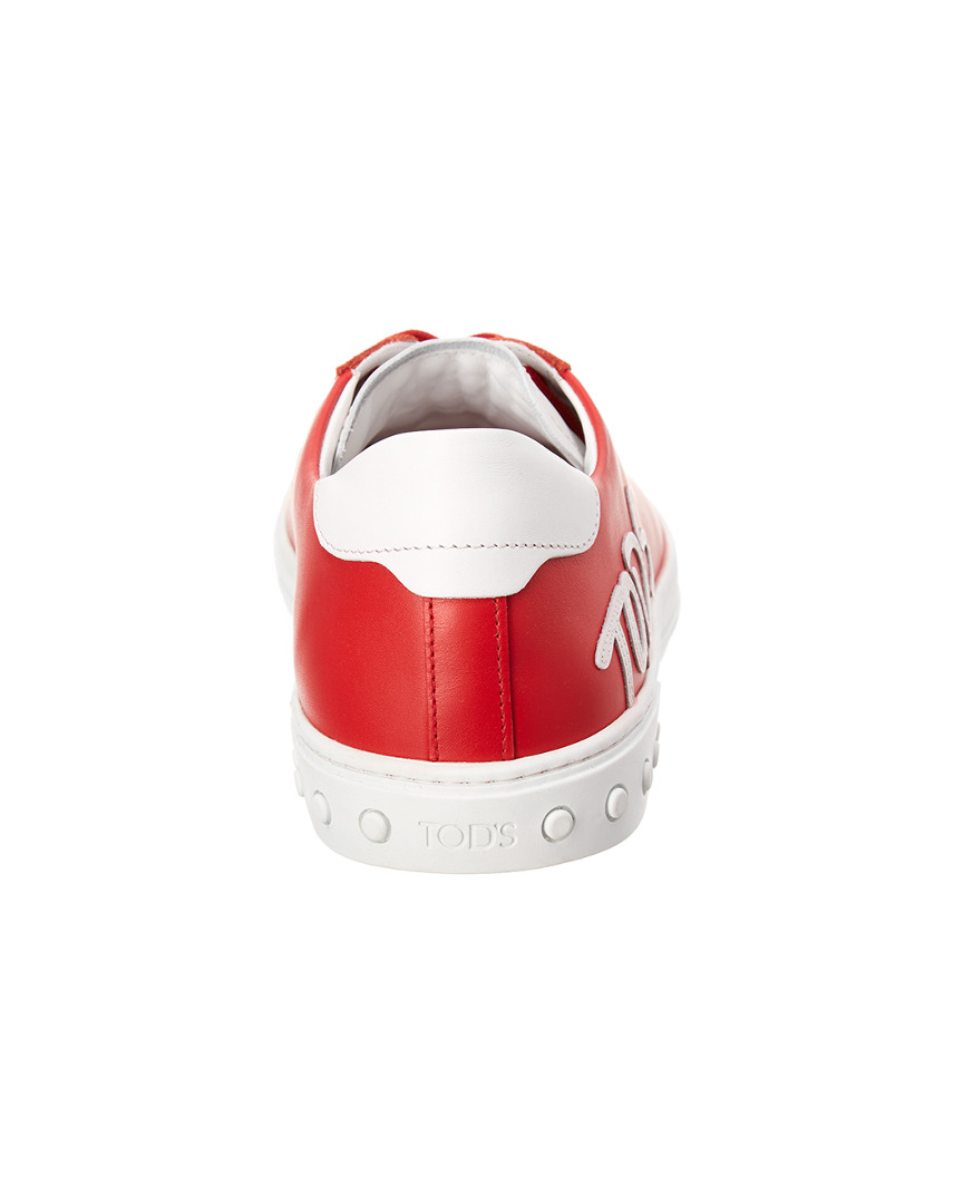 Tod's Tod's Tod's Logo Applique Pelle Sneaker b8a290 Tod's Tod's Tod's Logo Applique Pelle Sneaker b8a290