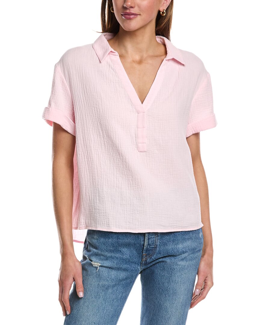 Chrldr Andrea Polo Shirt In Pink