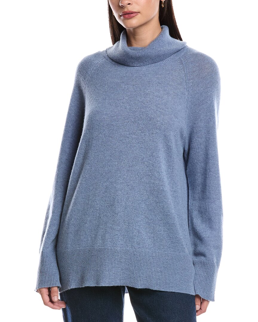 Alashan Cashmere Live In Turtleneck Cashmere Sweater In Blue