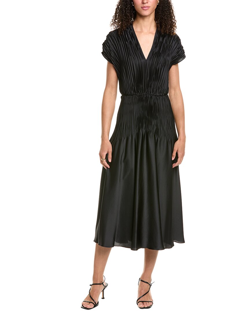 Vince Cap Sleeve V-neck Maxi Dress