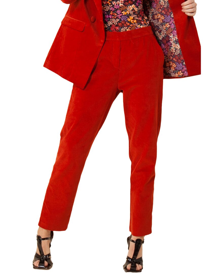 Hale Bob Corduroy Pant In Red