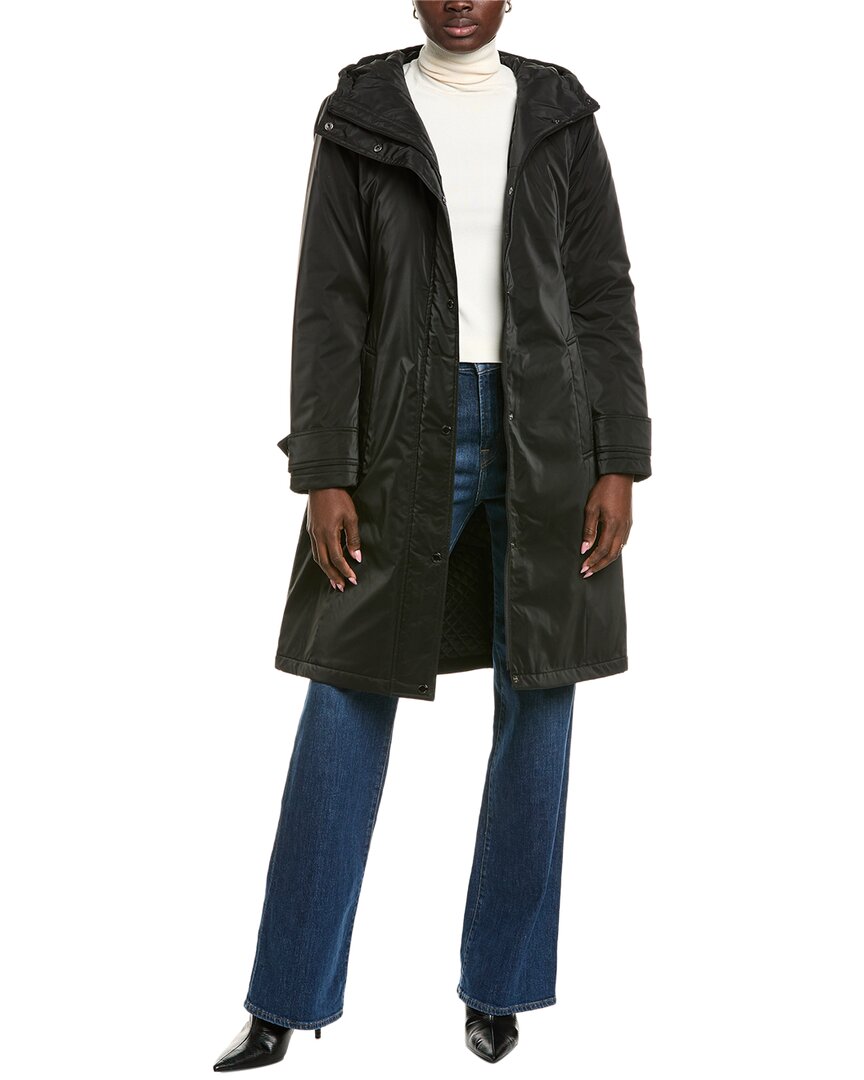 Kenneth Cole Sleeker Coat In Black