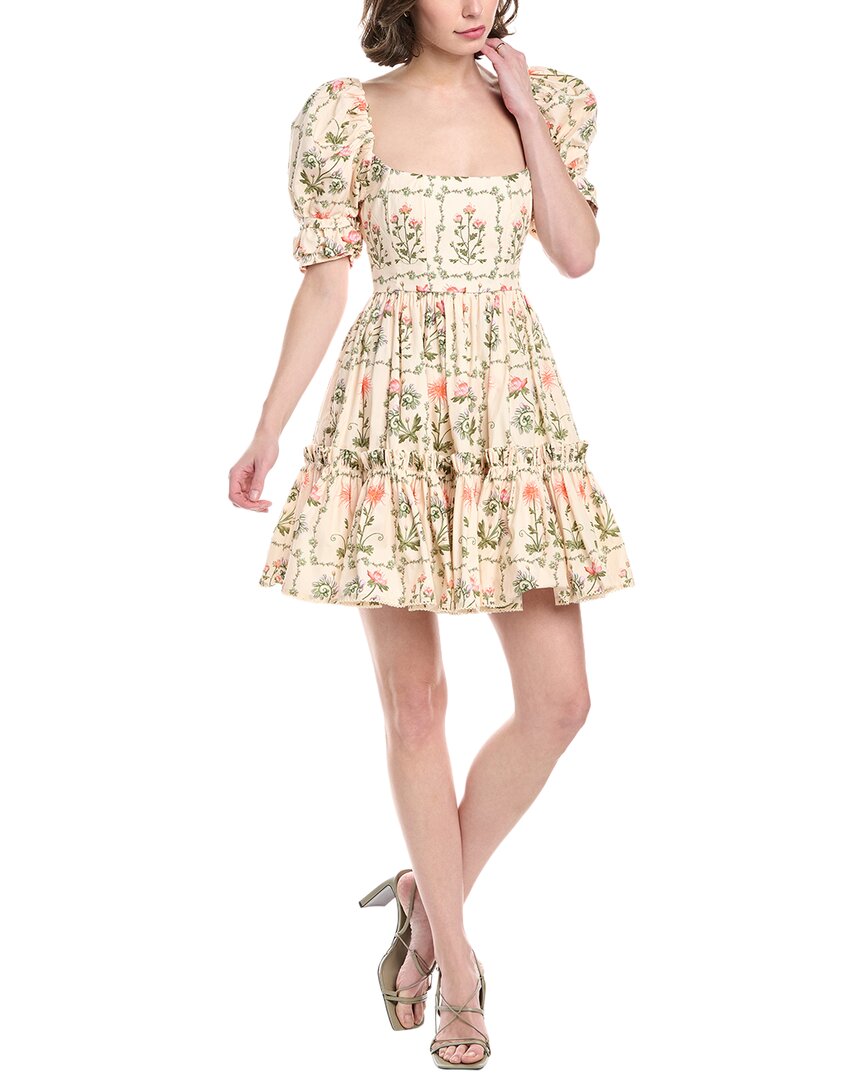 Agua By Agua Bendita Oasis Mini Dress In Sand