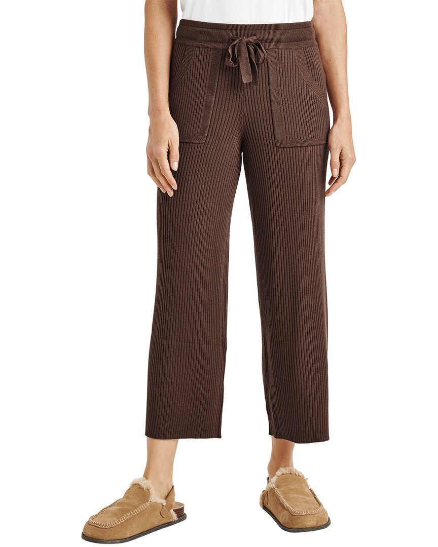 Splendid Georgie Rib Wide Leg Crop Pants
