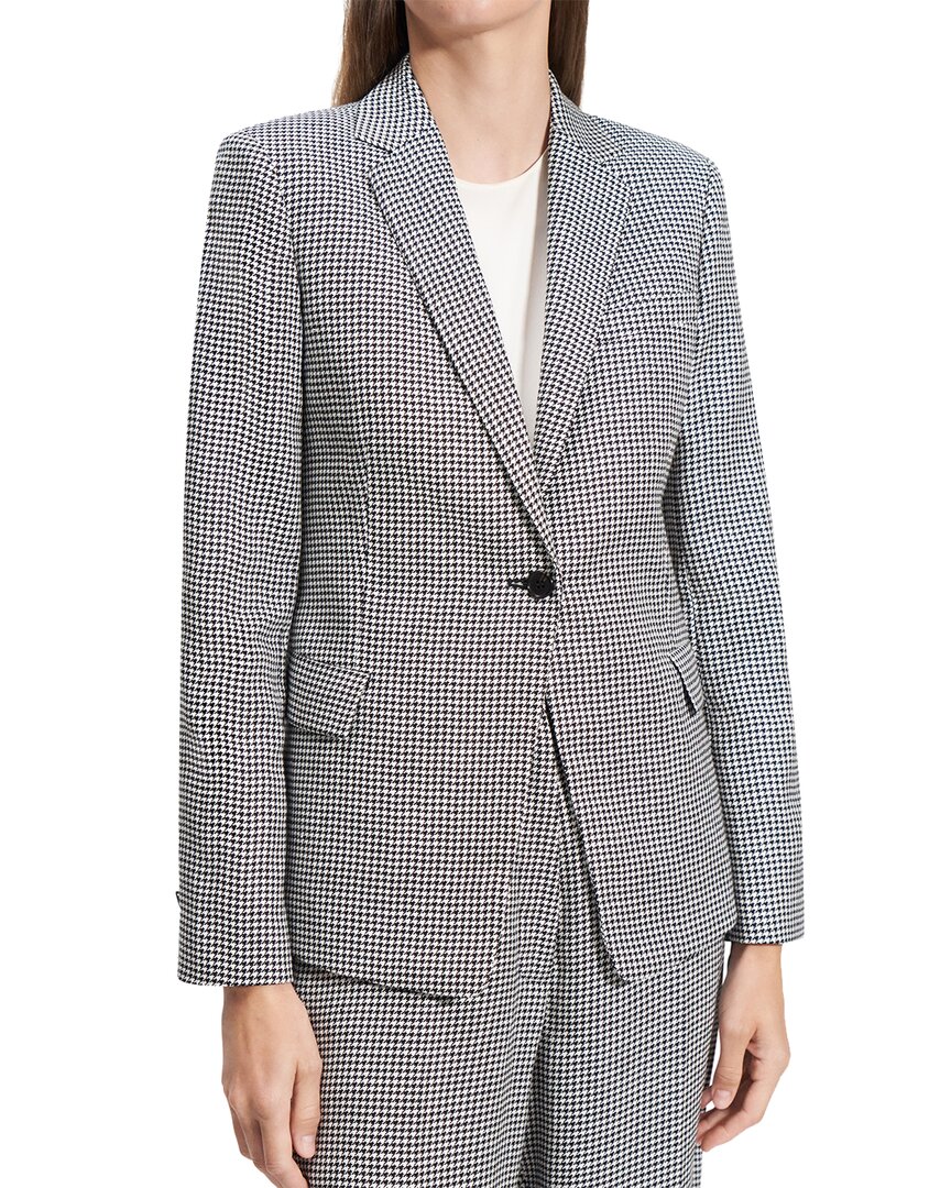 THEORY THEORY SLIM FIT LINEN-BLEND BLAZER