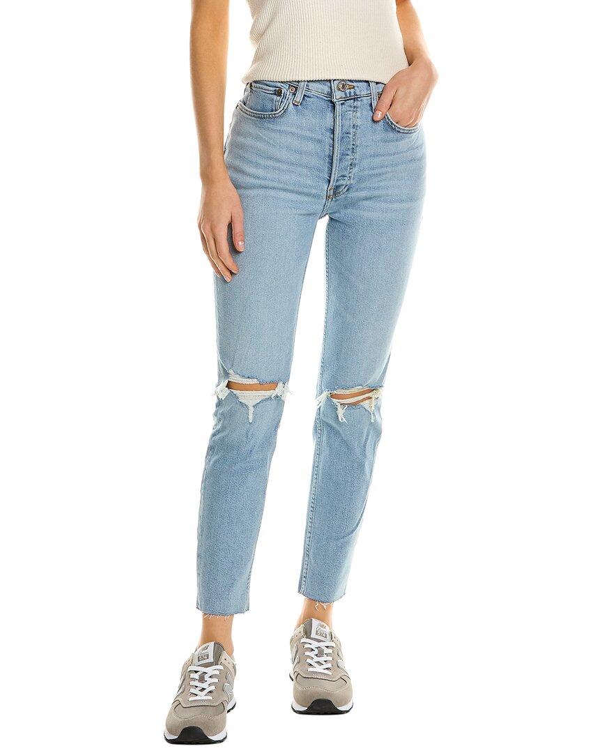 RE/DONE RE/DONE 90S 60S FADE HIGH-RISE ANKLE CROP JEAN