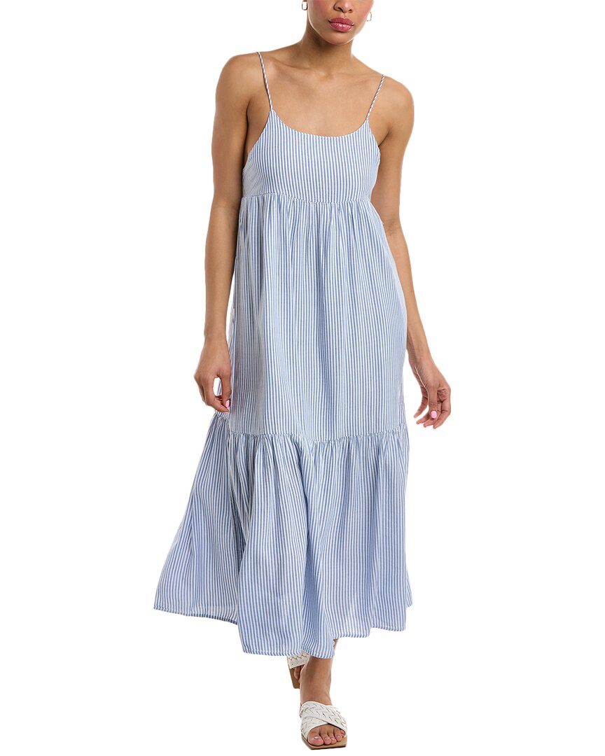 Elan Tiered Maxi Dress In Blue | ModeSens