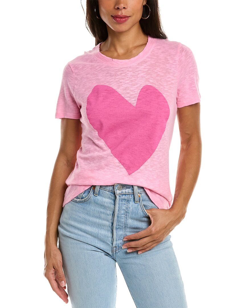 Elan Heart Top In Pink | ModeSens