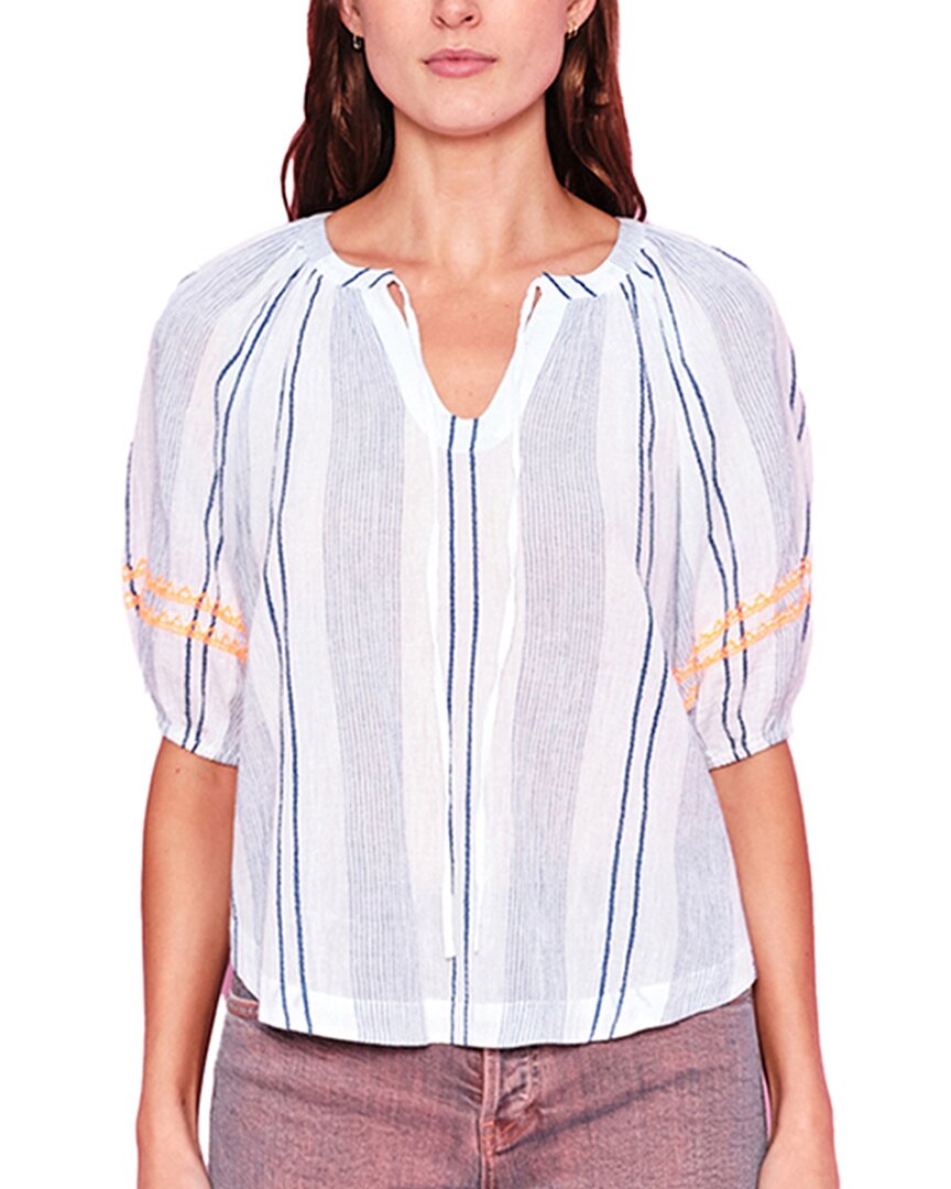 Shop Sundry Elbow-sleeve Blouse In White