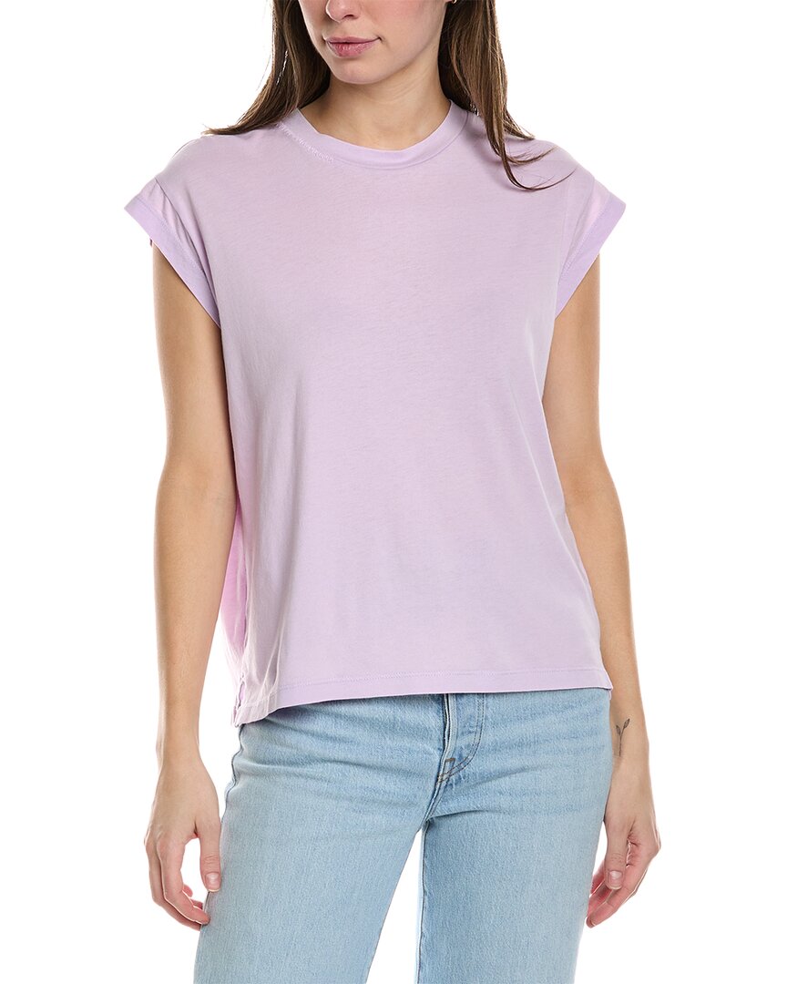 Wildfox Helena Muscle T-shirt In Purple