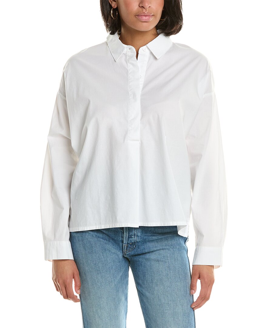 Shop Monrow Oversized Shirt In White
