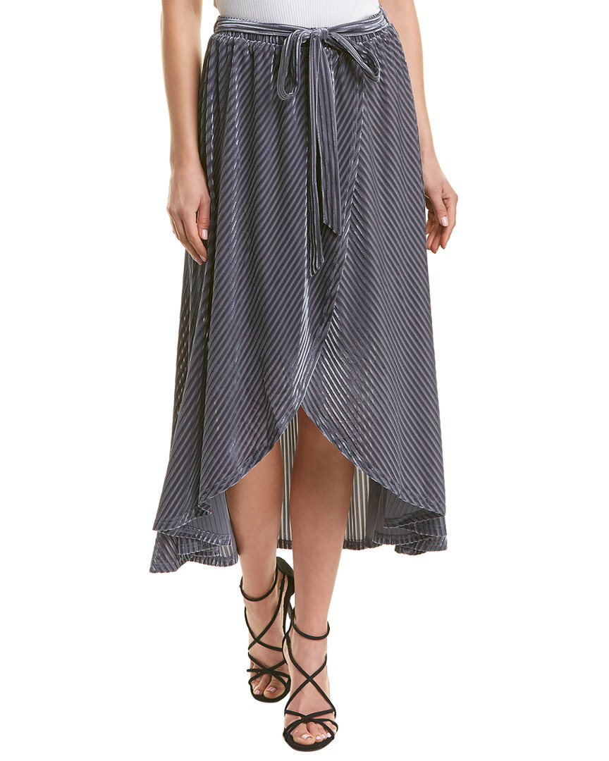 Image of J.O.A. Velvet A-Line Skirt