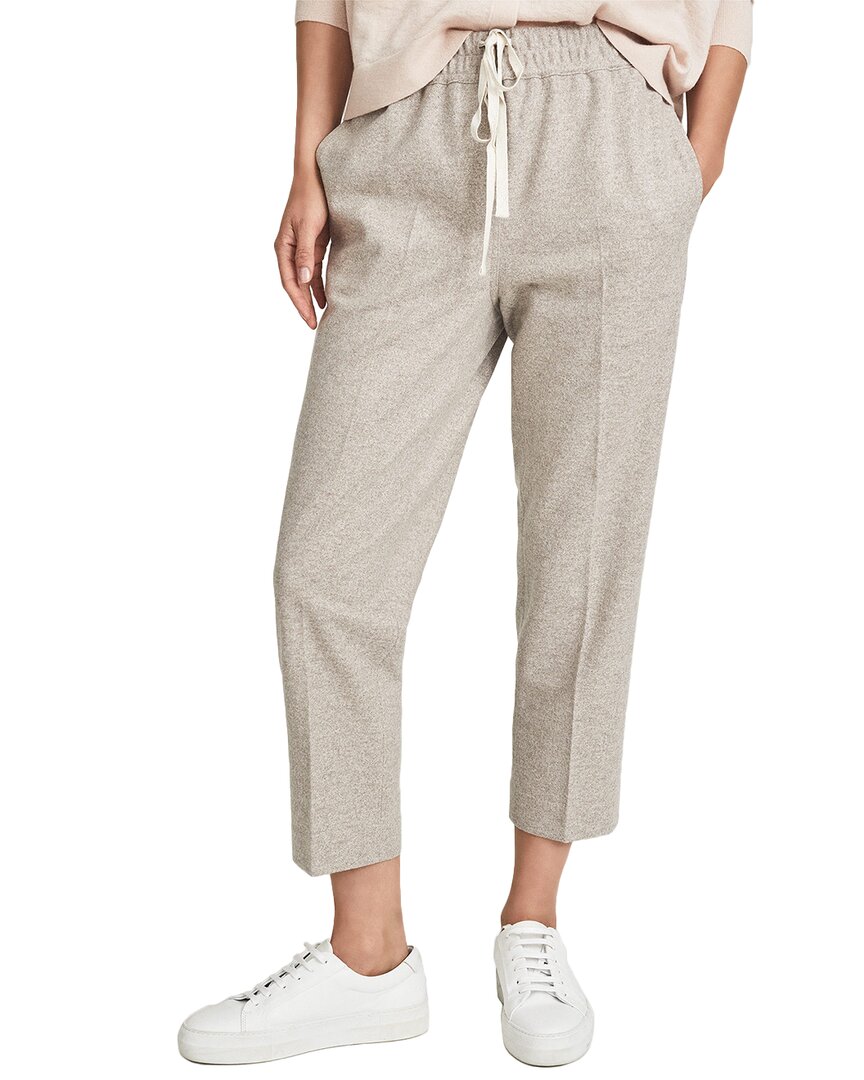 REISS MAISIE TEXTURE PULL-ON WOOL-BLEND TROUSER