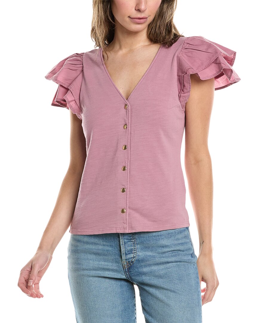 NATION LTD NATION LTD MARIA FEMME SNAP T-SHIRT