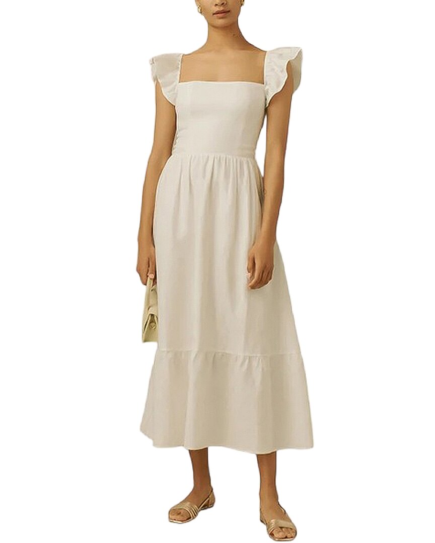 Adele Berto Linen Midi Dress