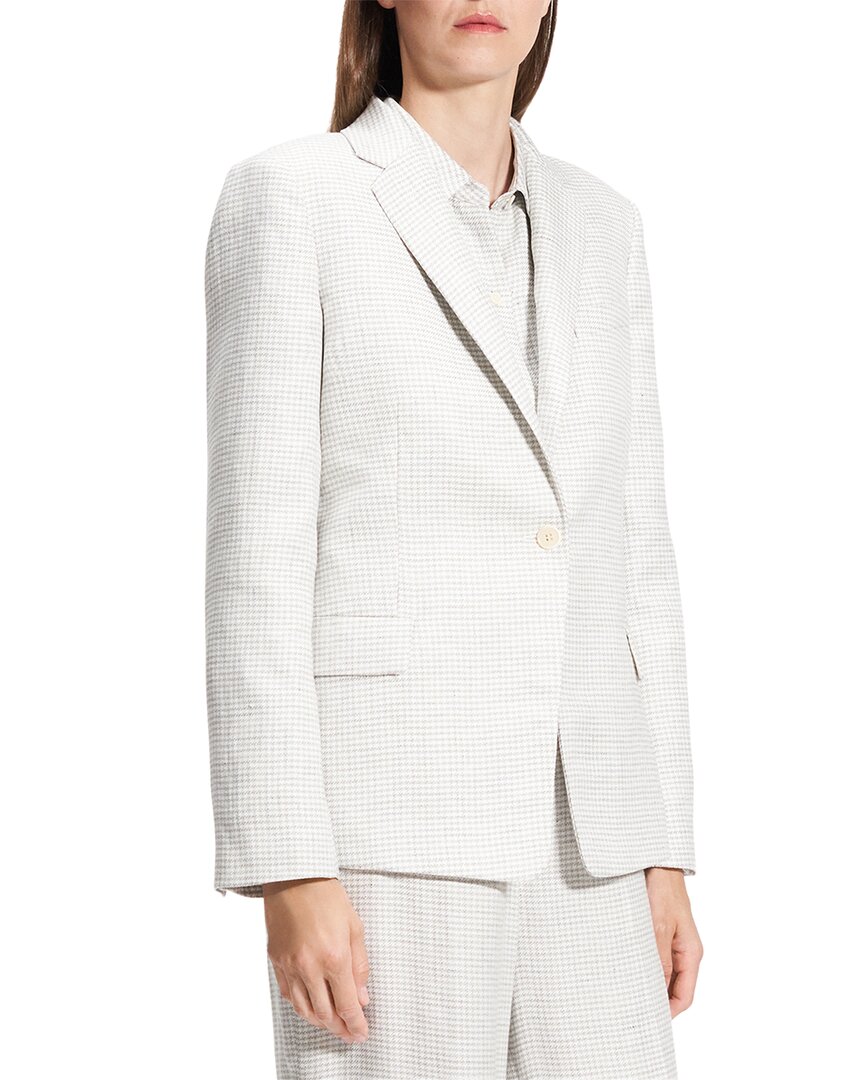 Shop Theory Slim Fit Linen-blend Blazer