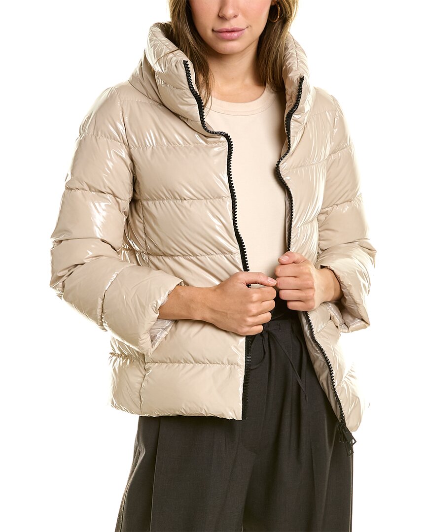 Herno Cappa Gloss Con Manicotti Down Jacket In Nocolor
