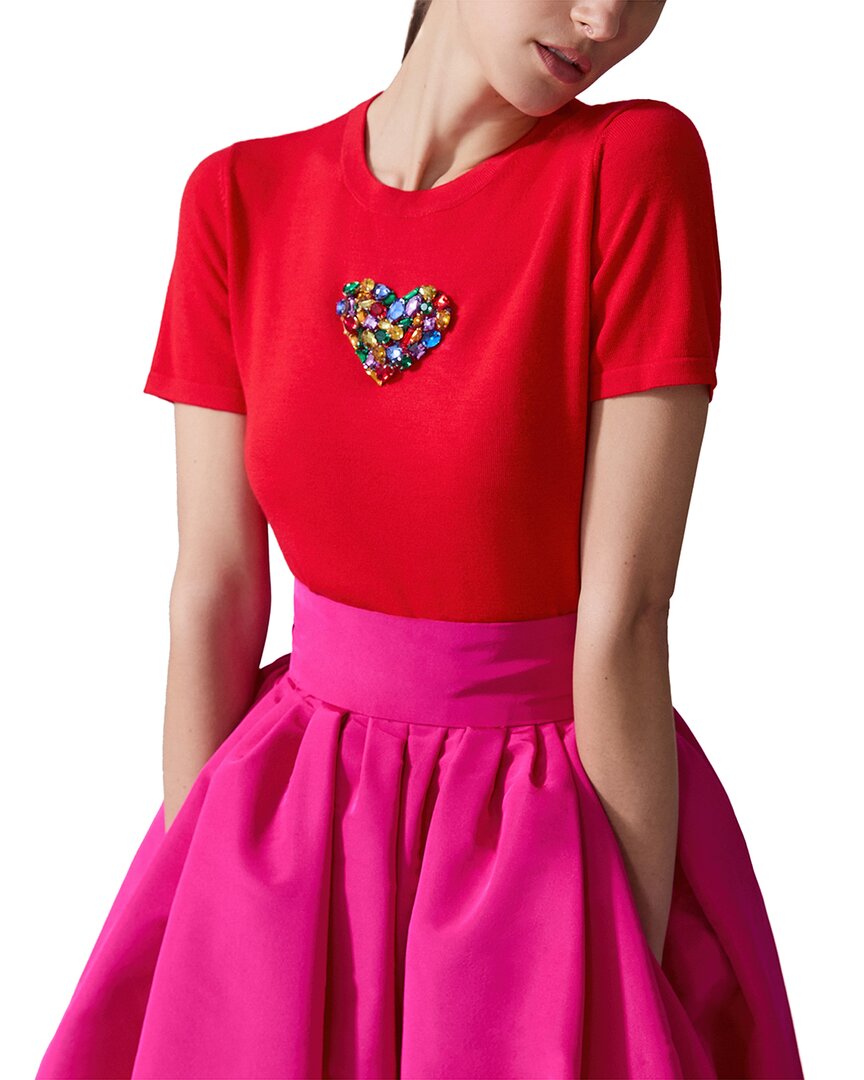 Carolina Herrera Crewneck Wool Sweater