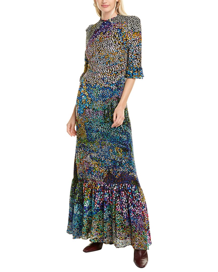 Image of Mary Katrantzou Millais Silk-Blend Maxi Dress