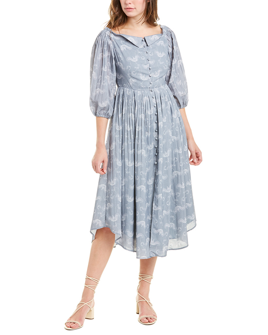 Image of ASM ANNA Off-The-Shoulder Midi Dress