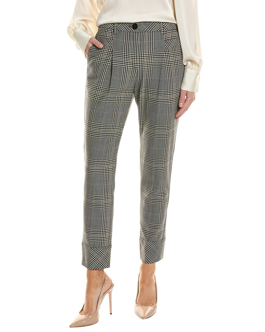 Marc Cain Wool-blend Pant In Brown