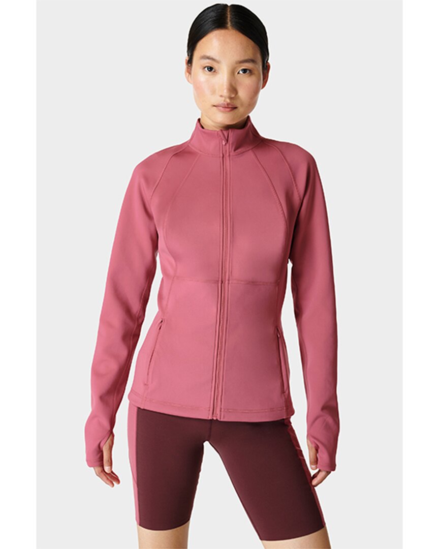 Sweaty Betty Power Boost Zip Through Jacket In Pink
